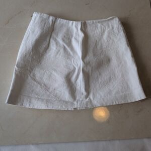Daze Dayz Whit Cotton Skort Mini Skirt XS Summer Vacation